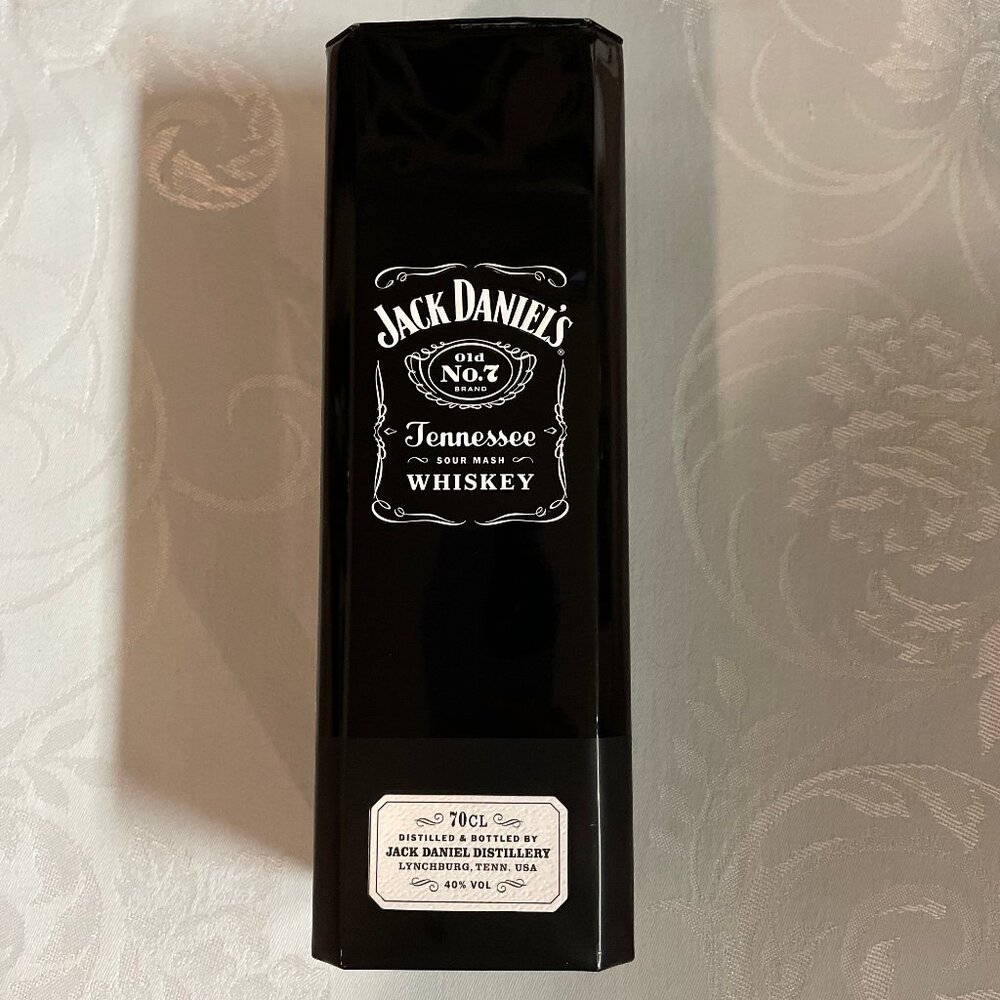 Jack Daniel's Black Square Whiskey Tin (empty)